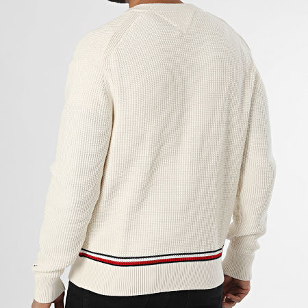 Tommy Hilfiger - Cardigan Structure Global Stripe 8087 Beige