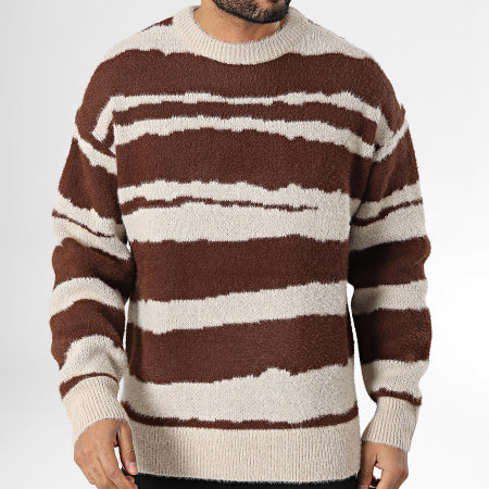 Uniplay - Pull Beige Marron