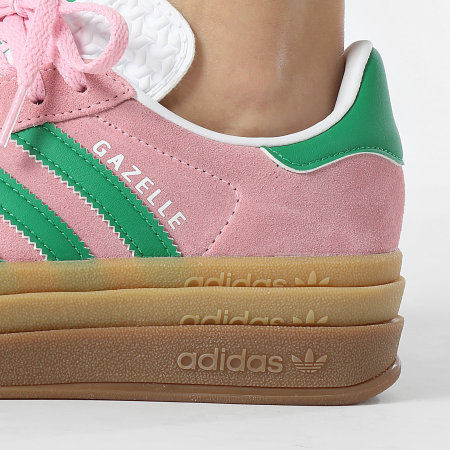 Adidas Originals - Baskets Femme Gazelle Bold W IE0420 True Pink Green Footwear White