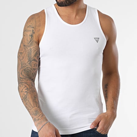 Guess - Lote de 2 camisetas sin mangas U97G15-KCD31 Blanco