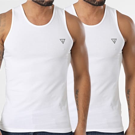 Guess - Lote de 2 camisetas sin mangas U97G15-KCD31 Blanco
