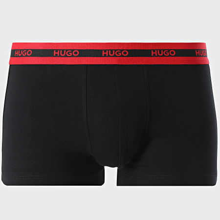 HUGO - Lot De 3 Boxers 50517883 Noir Bleu Marine Rouge