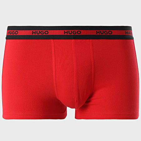 HUGO - Lot De 3 Boxers 50517883 Noir Bleu Marine Rouge