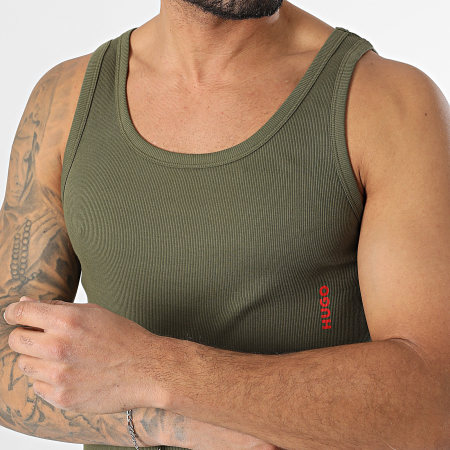 HUGO - Lote de 2 camisetas de tirantes 50469790 Azul marino Verde caqui
