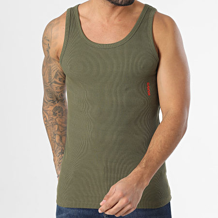 HUGO - Lote de 2 camisetas de tirantes 50469790 Azul marino Verde caqui