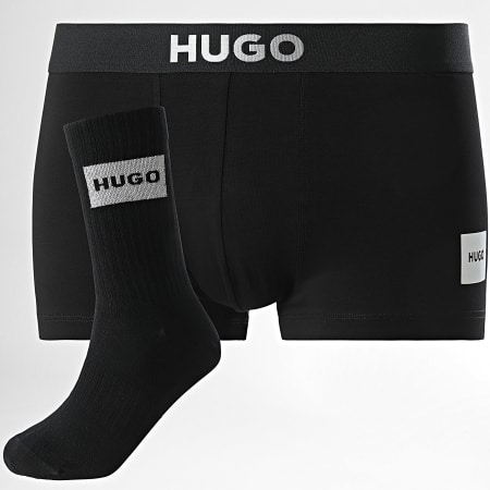 HUGO - Lot Boxer Et Paire De Chaussettes Gift 50524788 Noir Argenté