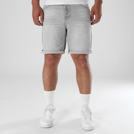 LBO - Pantaloncini Jean rilassati 0350 Grigio
