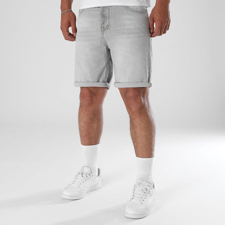 LBO - Pantaloncini Jean rilassati 0350 Grigio