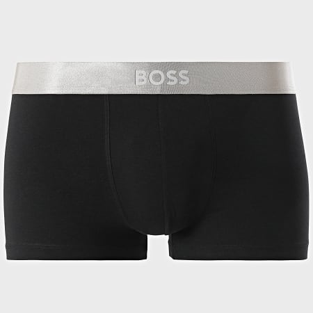 BOSS - Lot De 3 Boxers Metallic 50514998 Vert Kaki Bleu Marine Noir