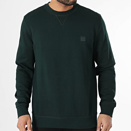 BOSS - Sweat Crewneck Westart 50509323 Vert Foncé