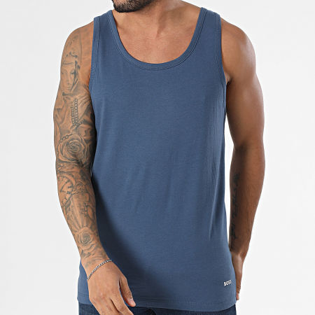BOSS - Lote de 3 camisetas de tirantes 50532476 Blanco Azul claro Azul marino