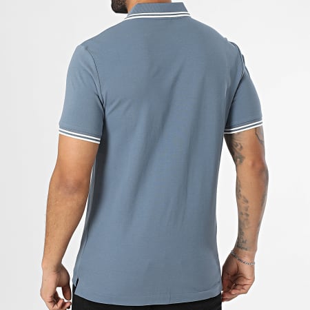 G-Star - Polo Manches Courtes Dunda Slim Stripe D17127-5864 Gris Bleu