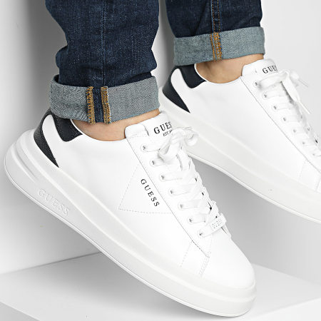 Guess - Baskets FMPELBLEA12 White Black