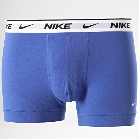 Nike - Lot De 3 Boxers KE1008 Bleu Marine Bleu Roi Bleu Turquoise