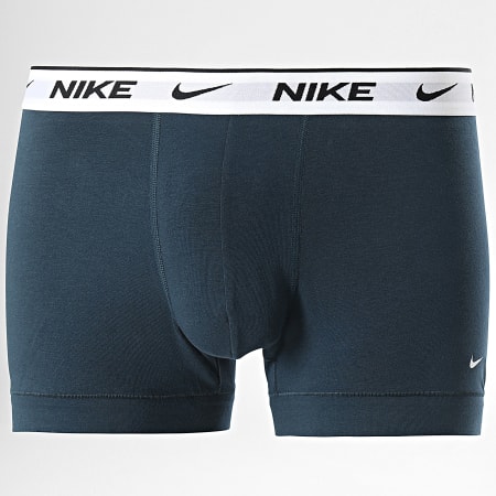 Nike - Lot De 3 Boxers KE1008 Bleu Marine Bleu Roi Bleu Turquoise
