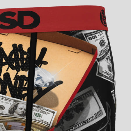 PSD - Boxer 424180045 Zwart Grijs Oranje Rood