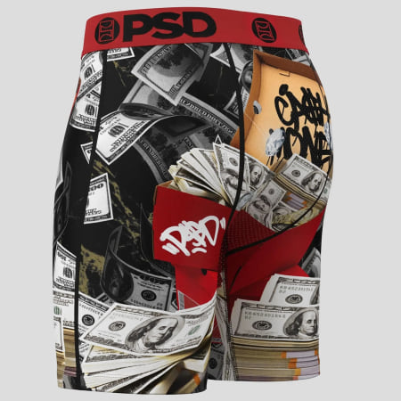 PSD - Boxer 424180045 Zwart Grijs Oranje Rood