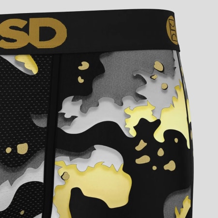 PSD - Boxer 424180077 Noir gris Blanc Jaune