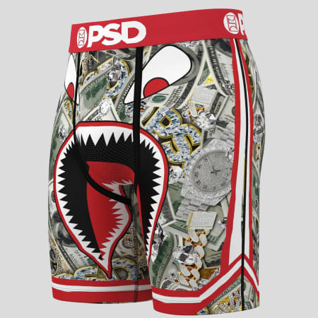 PSD - Juego de 3 calzoncillos bóxer 424180108 Negro Rojo Gris