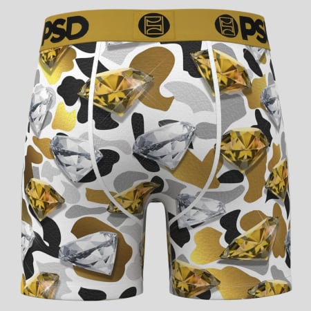 PSD - Boxer 424180155 Blanc Noir Jaune