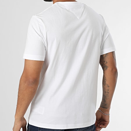 Tommy Hilfiger - Tee Shirt Monotype Printed Label 7454 Blanc
