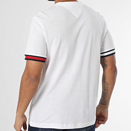 Tommy Hilfiger - Tee Shirt Global Stripe Flag 8078 Blanc