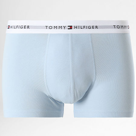 Tommy Hilfiger - Lot De 3 Boxers Trunk 2761 Blanc Bleu Clair Bordeaux