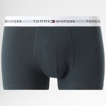 Tommy Hilfiger - Set De 3 Boxers Trunk 2761 Burdeos Azul Marino Gris Carbón