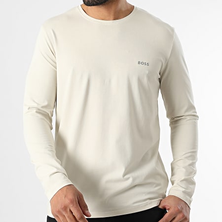 BOSS Tee Shirt Manches Longues Mix And Match 50515389 Beige