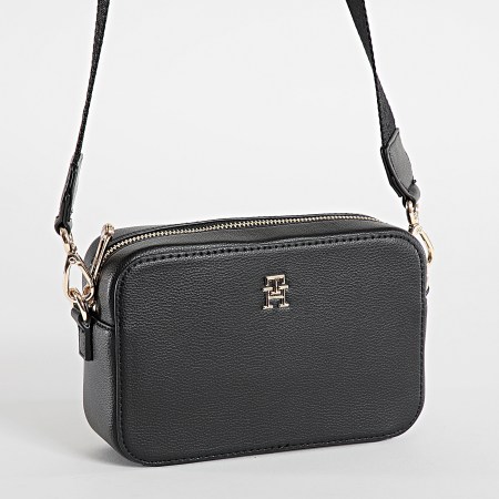 Tommy Hilfiger - Sac A Main Femme Soft Logo Camera 6906 Noir Doré