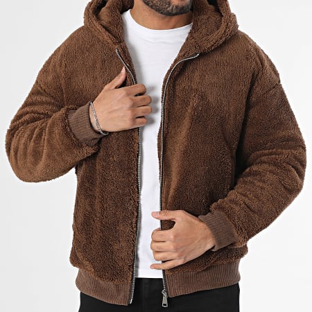 Uniplay - Veste Zippée Capuche Marron