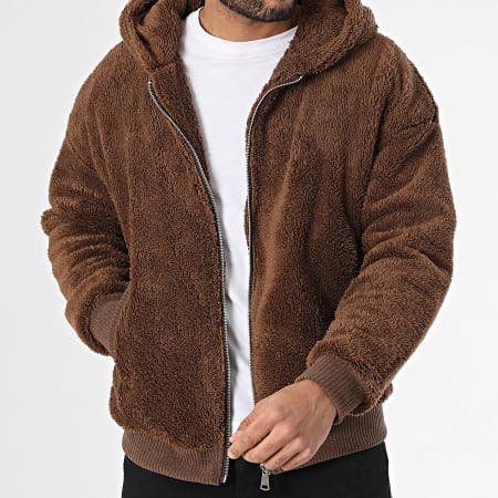 Uniplay - Veste Zippée Capuche Marron