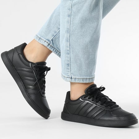 Adidas Sportswear - Baskets Femme Breaknet Sleek IH5422 Core Black Iron Metallic