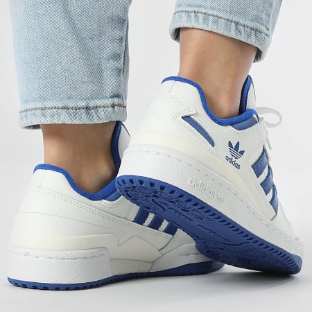 Adidas Originals - Baskets Femme Forum Low CL IH7917 Core White Royal Blue