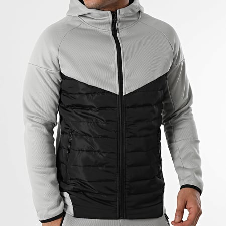 MTX - Ensemble Veste Zippé Capuche Et Pantalon Jogging Gris Noir