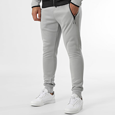 MTX - Ensemble Veste Zippé Capuche Et Pantalon Jogging Gris Noir
