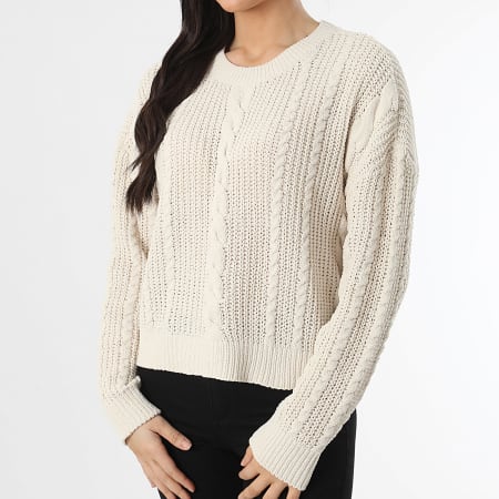 Only - Pull Femme Elly Life Beige