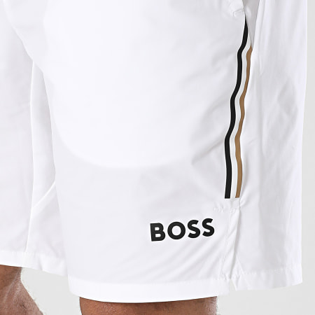 BOSS - Short Jogging A Bandes Score 50540307 Blanc