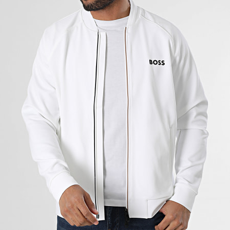 BOSS - Samoo zip-up sweatshirt 50530732 White - Ryses