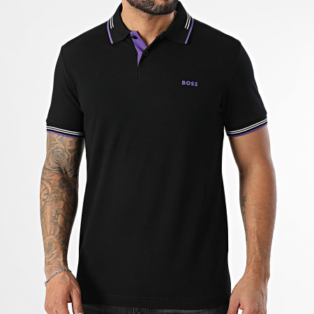 BOSS - Polo de manga corta Paul 50506193 Negro