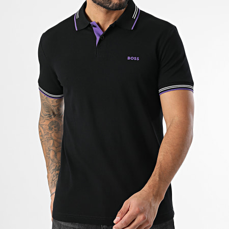 BOSS - Polo de manga corta Paul 50506193 Negro