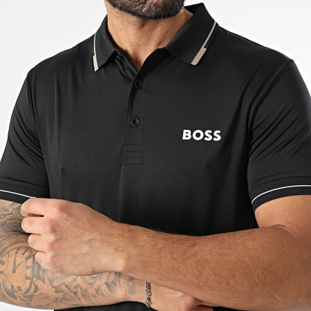 BOSS - Polo de manga corta Paul Pro 50506203 Negro