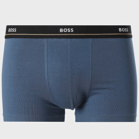 BOSS - Lot De 5 Boxers 50531660 Noir Bleu Marine Bleu Ardoise Bleu Clair