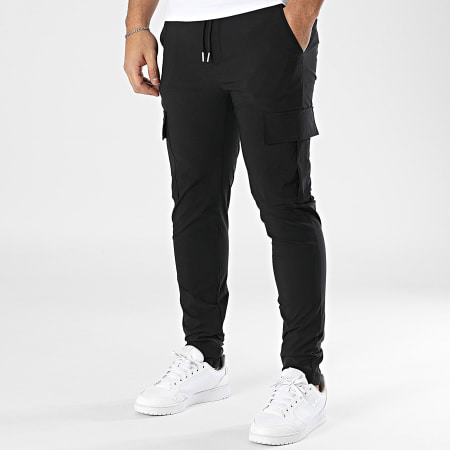 Frilivin - Pantalon Cargo Noir