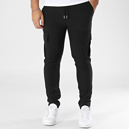 Frilivin - Pantalon Cargo Noir