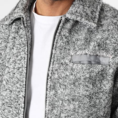 Frilivin - Chaqueta con cremallera gris
