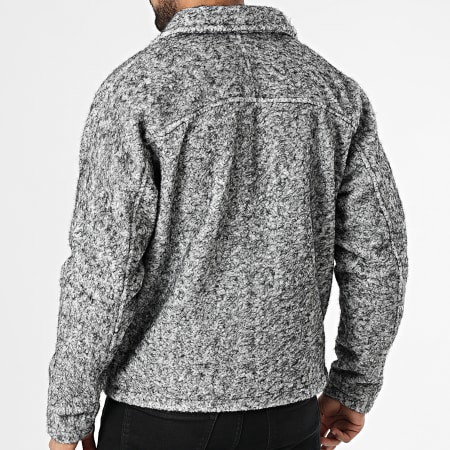 Frilivin - Chaqueta con cremallera gris