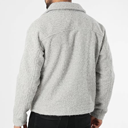 Frilivin - Chaqueta gris con cremallera