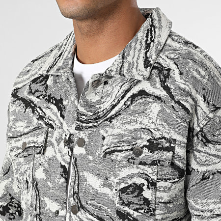 Frilivin - Ensemble Veste Et Pantalon Noir Gris Blanc