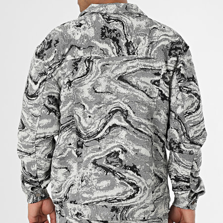 Frilivin - Ensemble Veste Et Pantalon Noir Gris Blanc